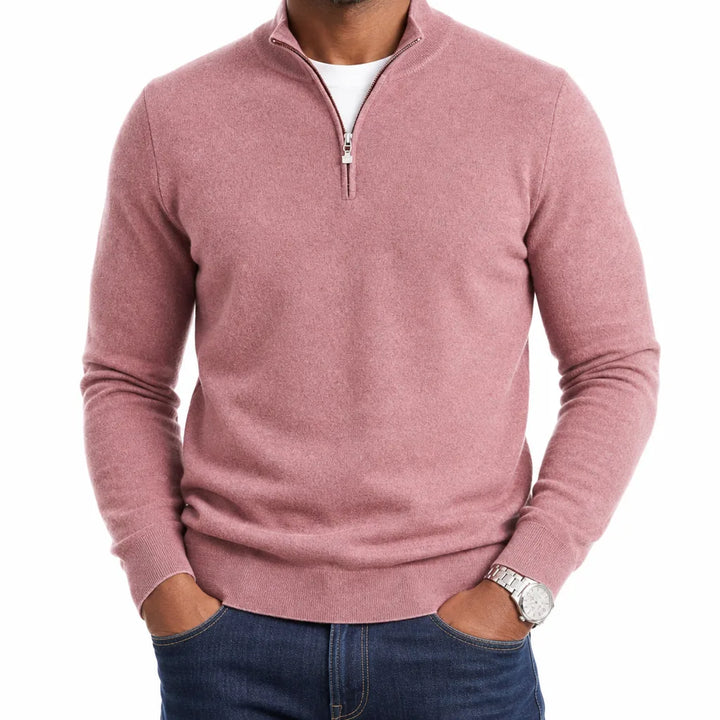 Men’s Quarter-Zip Pullover Sweater