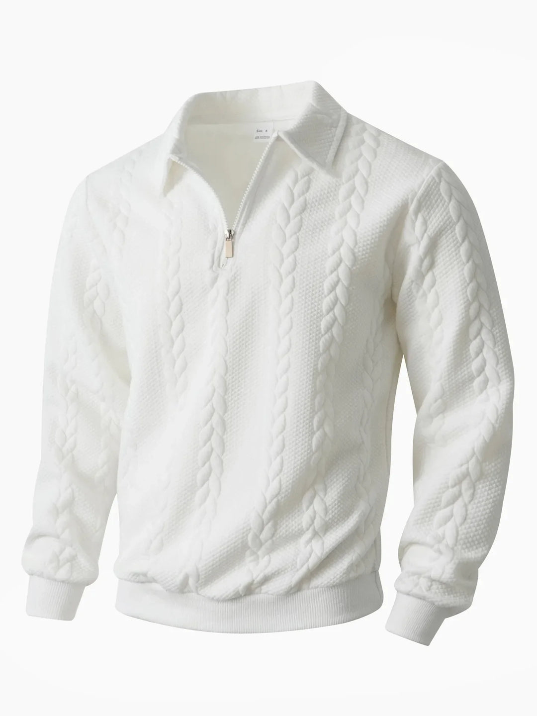 Men’s Textured Quarter-Zip Knit Sweater