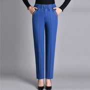 Women’s Elastic Waist Side Pocket Jeans