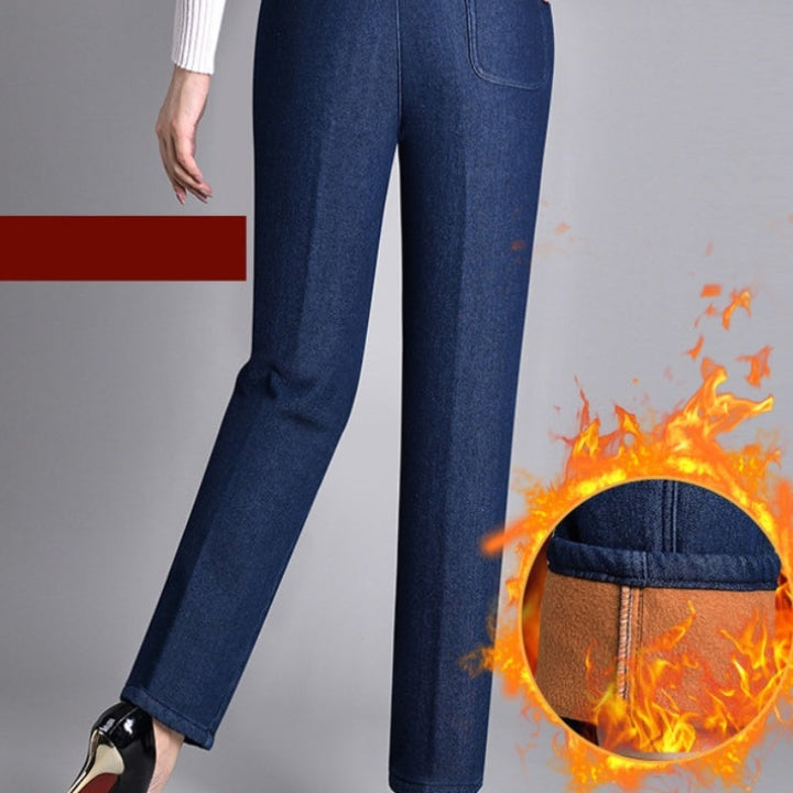 Women’s Elastic Waist Side Pocket Jeans