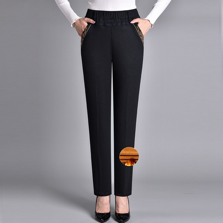Women’s Elastic Waist Side Pocket Jeans