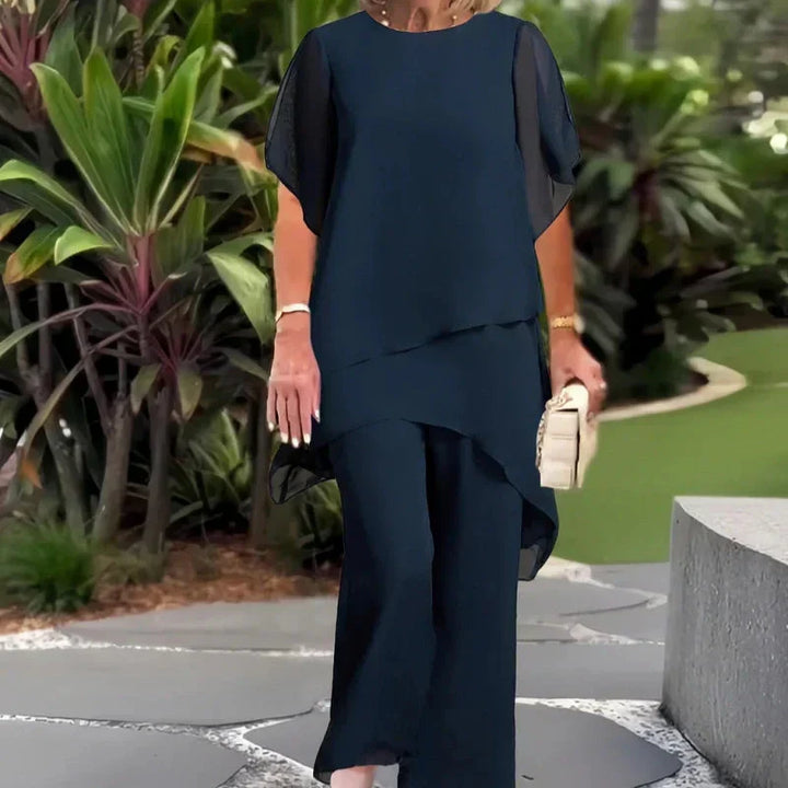Women’s Elegant Asymmetrical Two-Piece Set