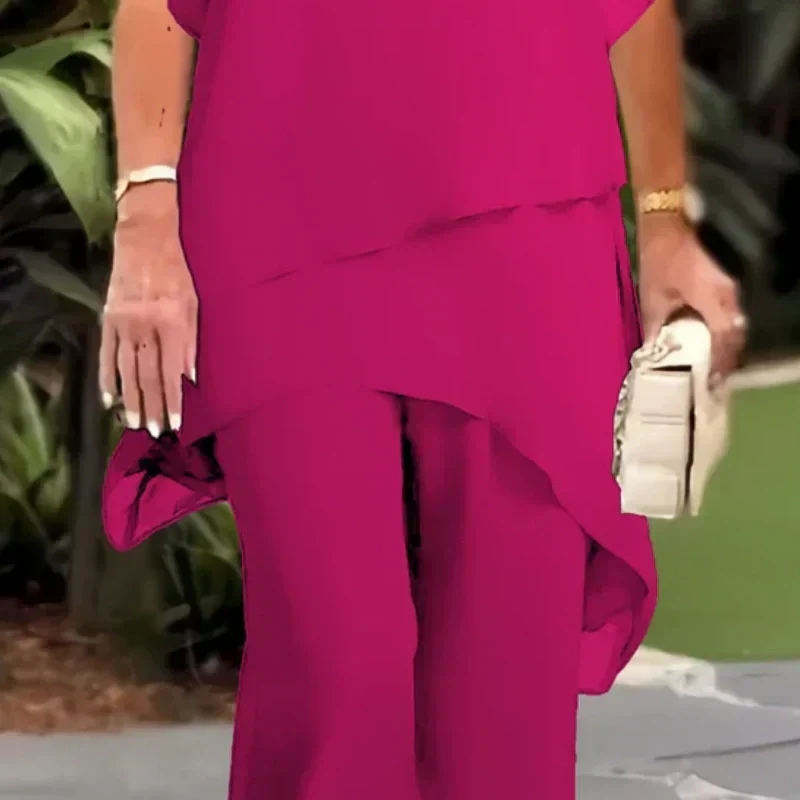 Women’s Elegant Asymmetrical Two-Piece Set