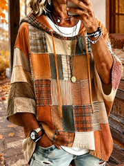 Women’s Oversized Patchwork Colorblock Hoodie