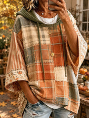 Women’s Oversized Patchwork Hoodie