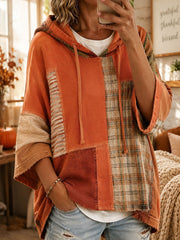 Women’s Oversized Patchwork Hoodie