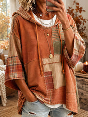 Women’s Oversized Patchwork Hoodie