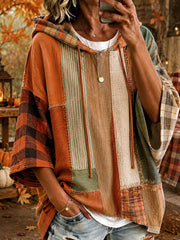 Women’s Oversized Patchwork Hoodie