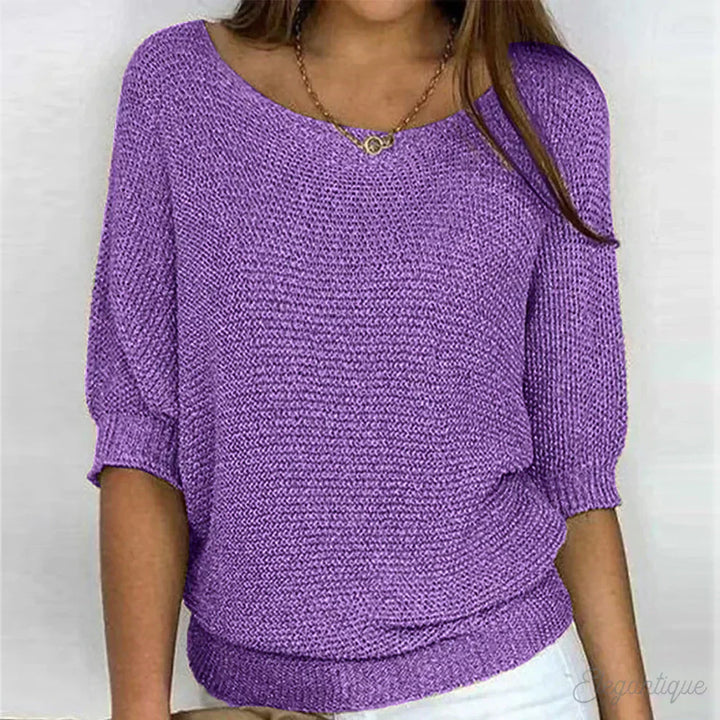Women’s Relaxed Knit Pullover Top