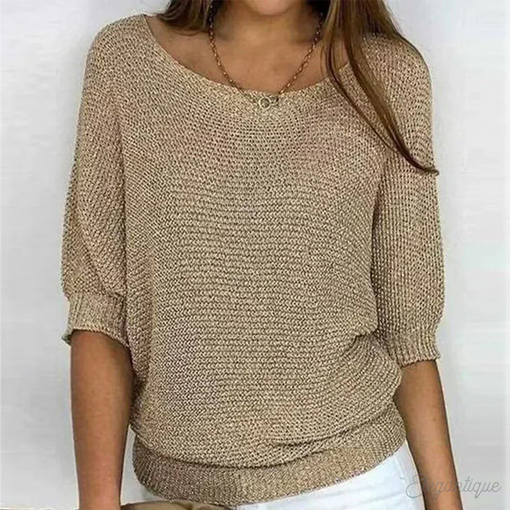 Women’s Relaxed Knit Pullover Top