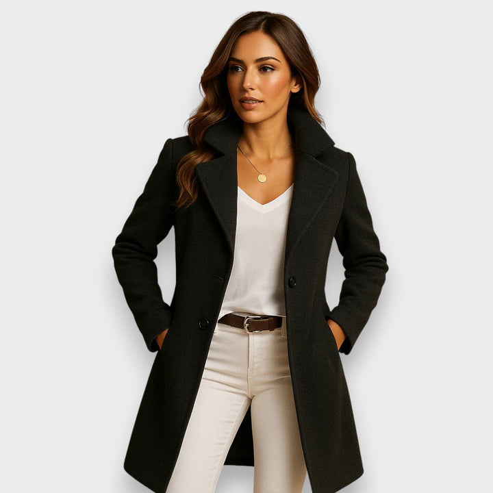 Women’s Double-Breasted Belted Long Coat