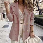 Women’s Double-Breasted Knit Blazer