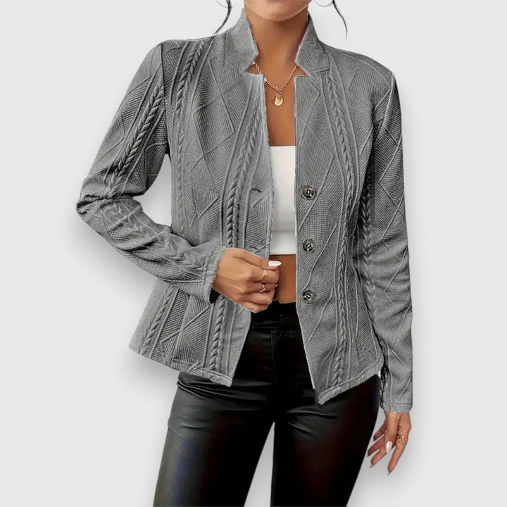 Women’s Textured Button Front Knit Cardigan