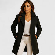 Women’s Tailored Notch Lapel Long Coat