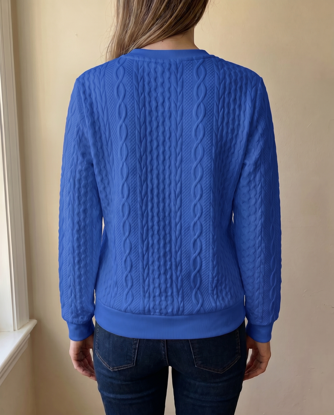 Women’s Textured Zip Up Sweatshirt