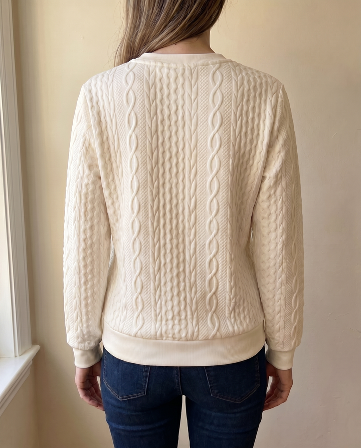 Women’s Textured Zip Up Sweatshirt