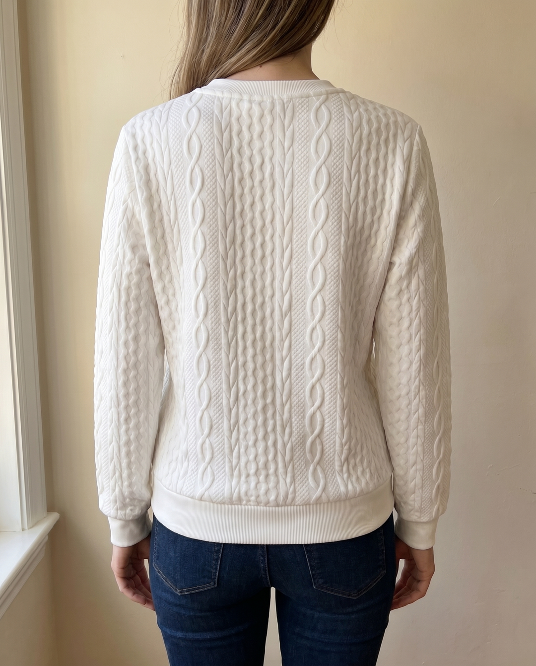 Women’s Textured Zip Up Sweatshirt