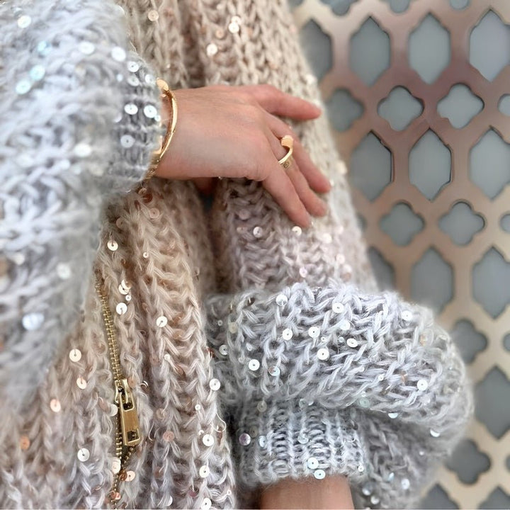 Women’s Sparkle Open Front Cardigan